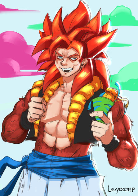 For fun gogeta ssj4 sketch